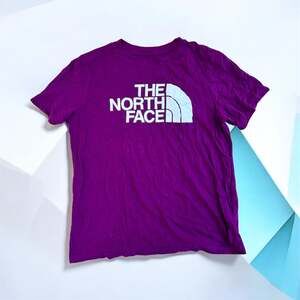 The North Face Women's Half Dome Logo Short Sleeve T-Shirt Purple